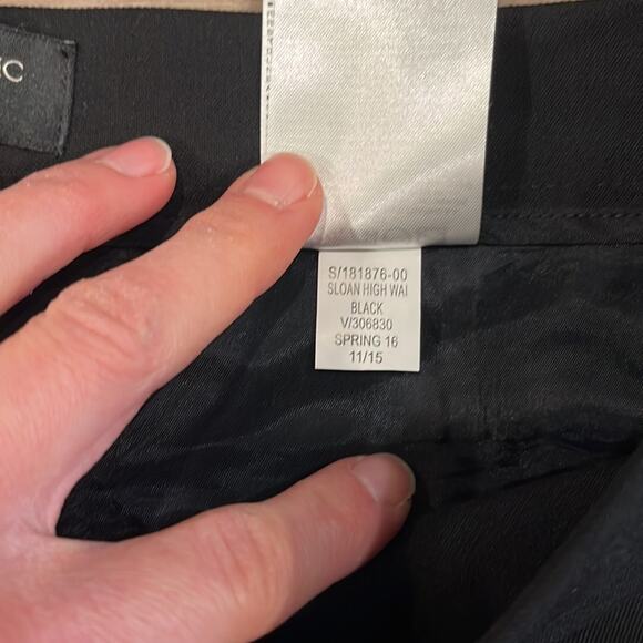 BANANA REPUBLIC Factory Black Sloan Fit Skinny Dress Pants Size 10 - Picture 7 of 10